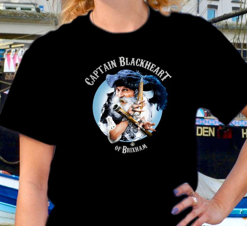 BRIXHAM CAPT'N BLACKHEART  T SHIRTS  (UNISEX)