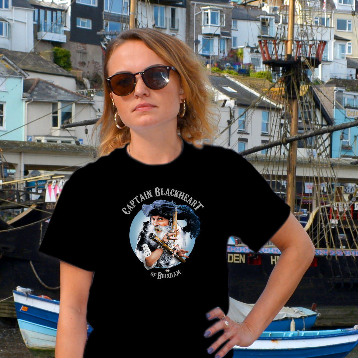 BRIXHAM CAPT'N BLACKHEART  T SHIRTS  (UNISEX)